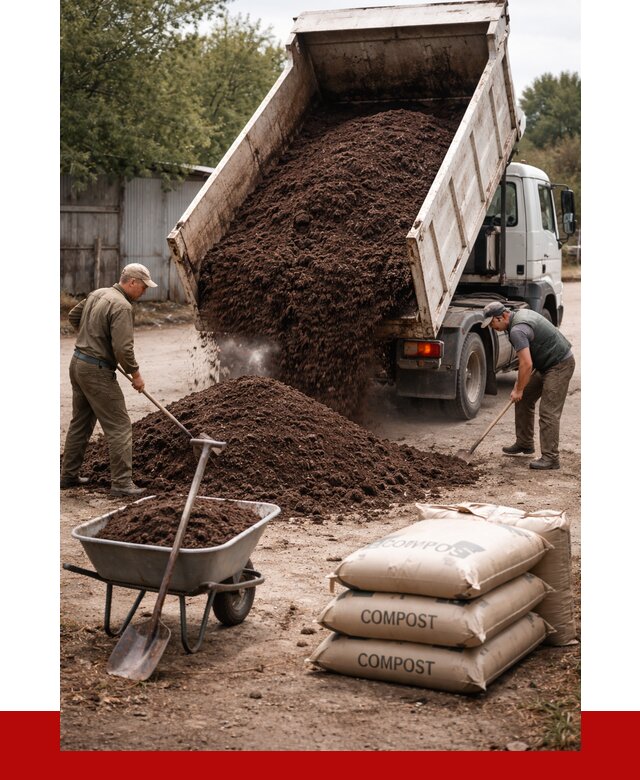 Купить компост в Искитиме от 4281 р. за куб с доставкой | ПРОНЕРУДСкм