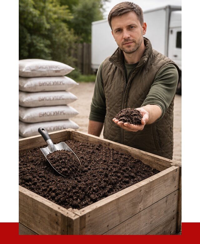 Купить биогумус в Искитиме с доставкой от 8663 р. за куб | ПРОНЕРУДСкм