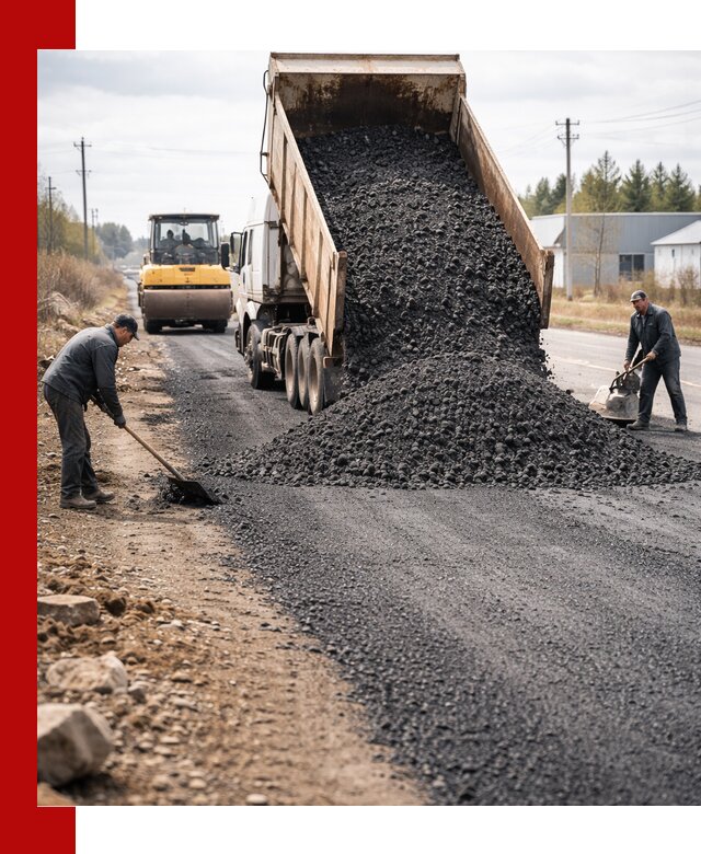 Асфальтовая крошка для дорог в Искитиме — поставка и доставка