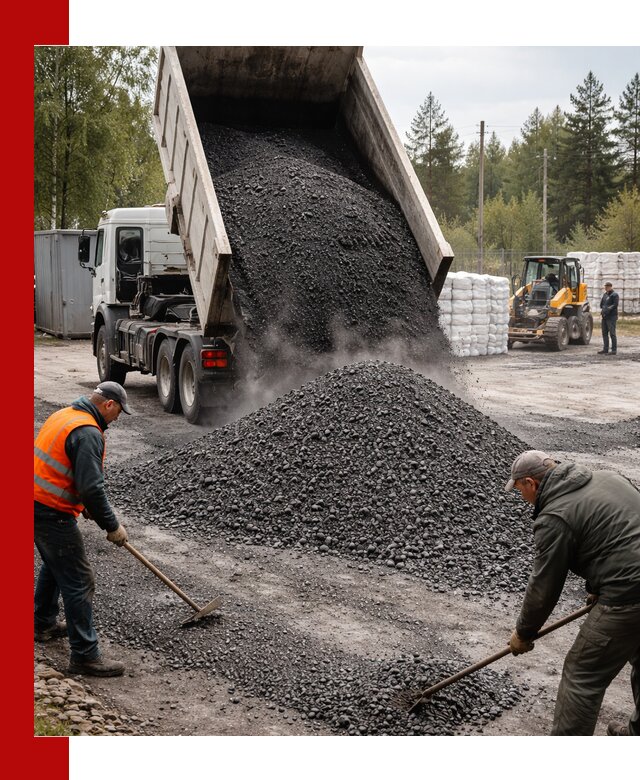 Доставка и продажа асфальтного гранулята в Искитиме