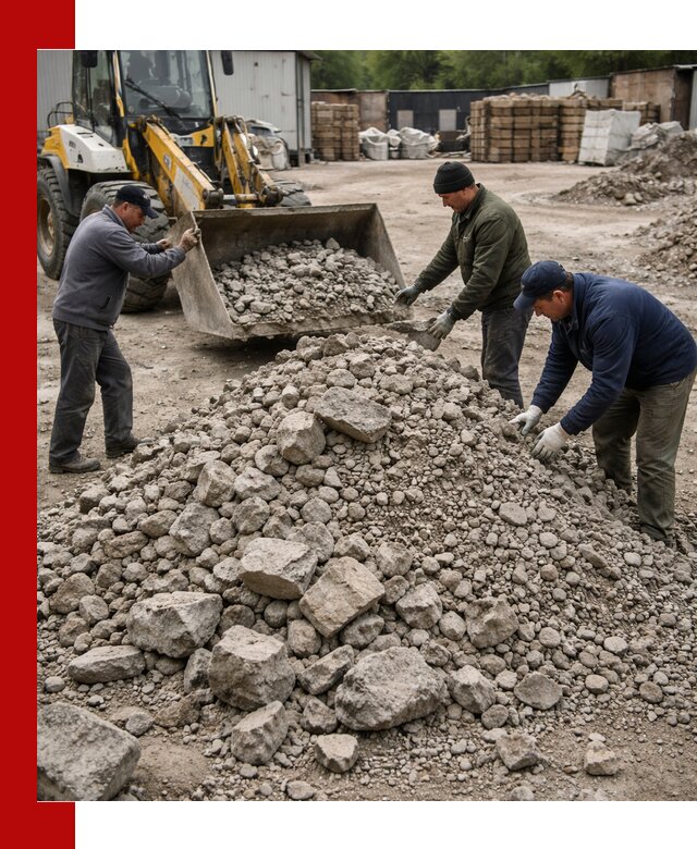 Демонтаж и вывоз бой бетона в Искитиме