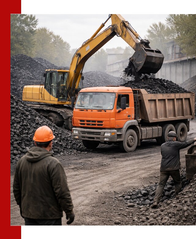 Доставка угля автотранспортом в Искитиме быстро и выгодно