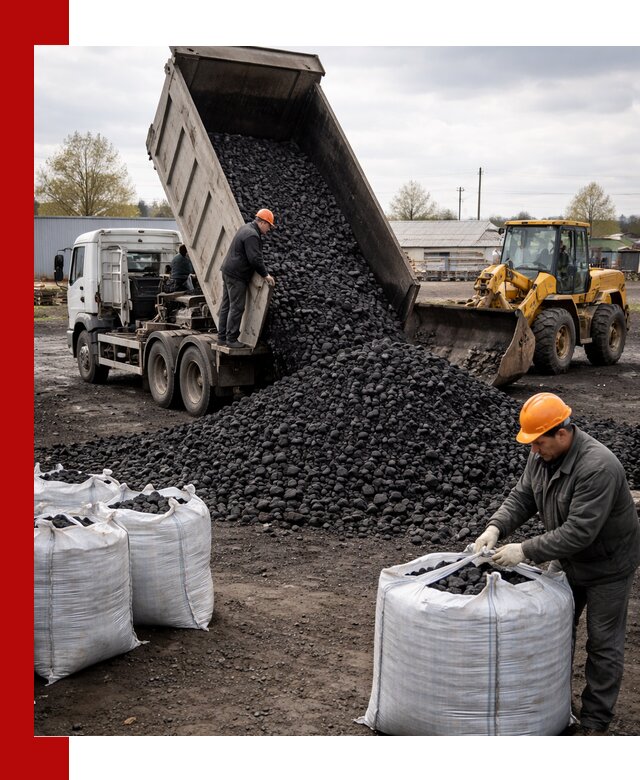 Доставка каменного угля в Искитиме оптом и в розницу