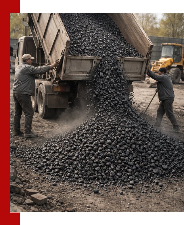 Доставка угля семечка самосвалами в Искитиме