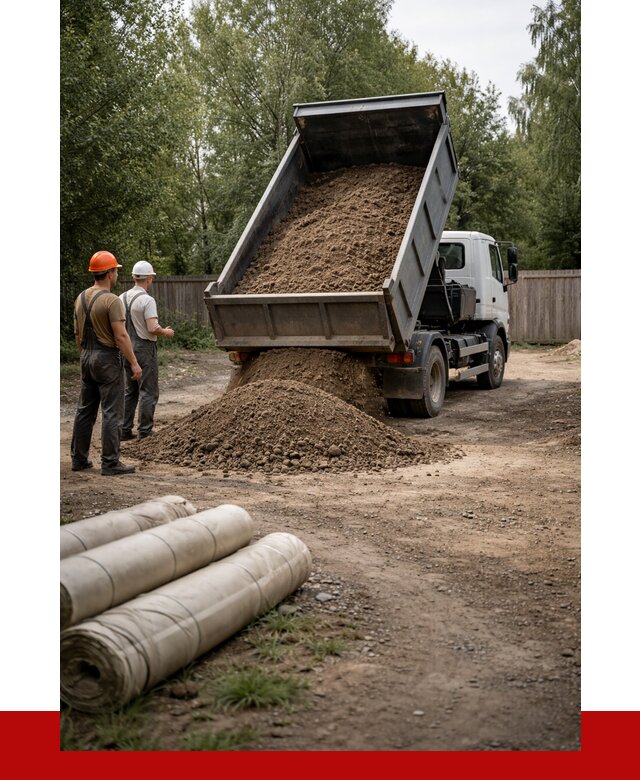 Доставка сыпучих материалов самосвалом в Искитим от 4281 р. | ПРОНЕРУДСкм