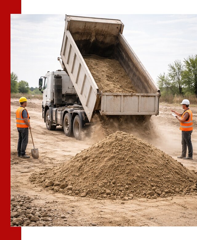 Доставка самосвалом 15 кубов в Искитиме за город и по городу