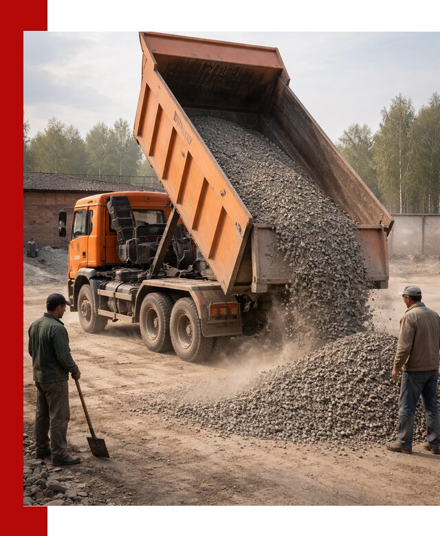 Доставка самосвалом 20 м3 в Искитиме быстро и надежно