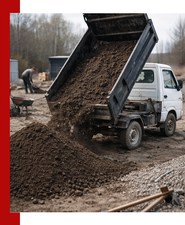 Аренда минисамосвала в Искитиме для доставки сыпучих материалов