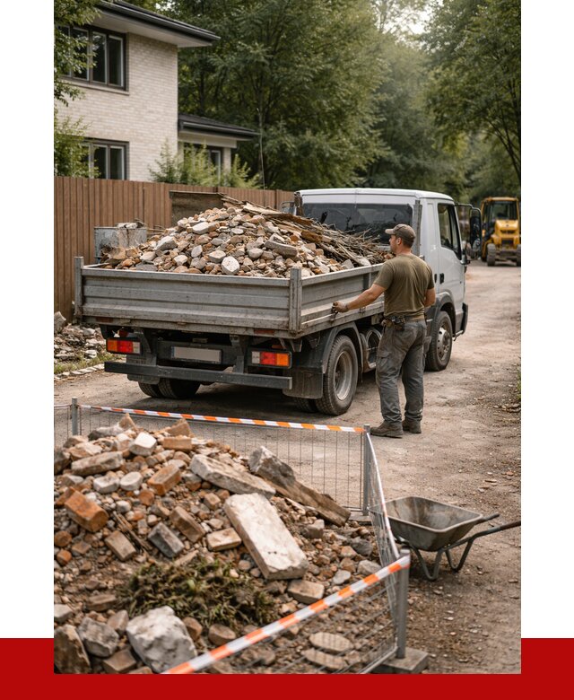 Вывоз строительного мусора с погрузкой в Искитиме от 7644 р | ПРОНЕРУДСкм