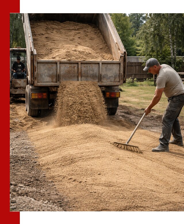 Отсыпка участка песком в Искитиме быстро и качественно