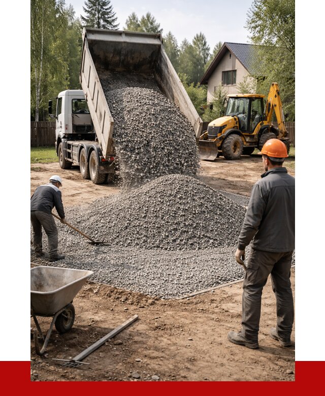 Отсыпка участка щебнем в Искитиме от 6625 р. ПРОНЕРУДСкм